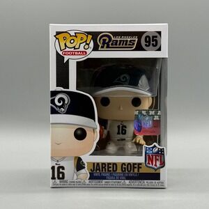 Funko Pop! Football #95 Jared Goff Los Angeles Rams NFL w/ Protector *Vaulted*